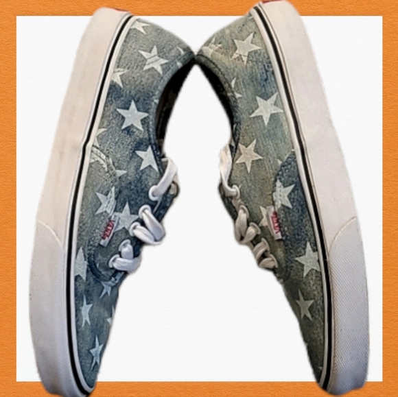 Vans Era Acid Wash Denim Skate Shoes Size 8.5 - Picture 3 of 12